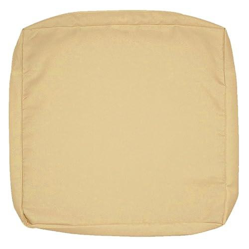 Flymei Patio Cushion Covers 28X28X6 Waterproof Outdoor Cushion Cover Replacement 1Packs Outdoor Seat Cushion Slipcover For Outdoor Rattan Chair Sofa  Sand