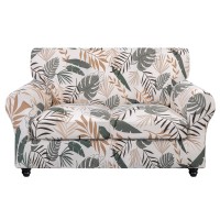 Searchi Stretch Sofa Cover Printed Couch Cover Floral Pattern 3 Pieces Loveseat Slipcover With 2 Separate Cushion Cover Washab