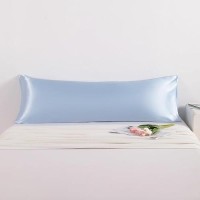 Ntbay Satin Body Pillowcase For Hair And Skin Luxurious And Silky Pillow Case With Envelope Closure 20X54 Inches Aqua