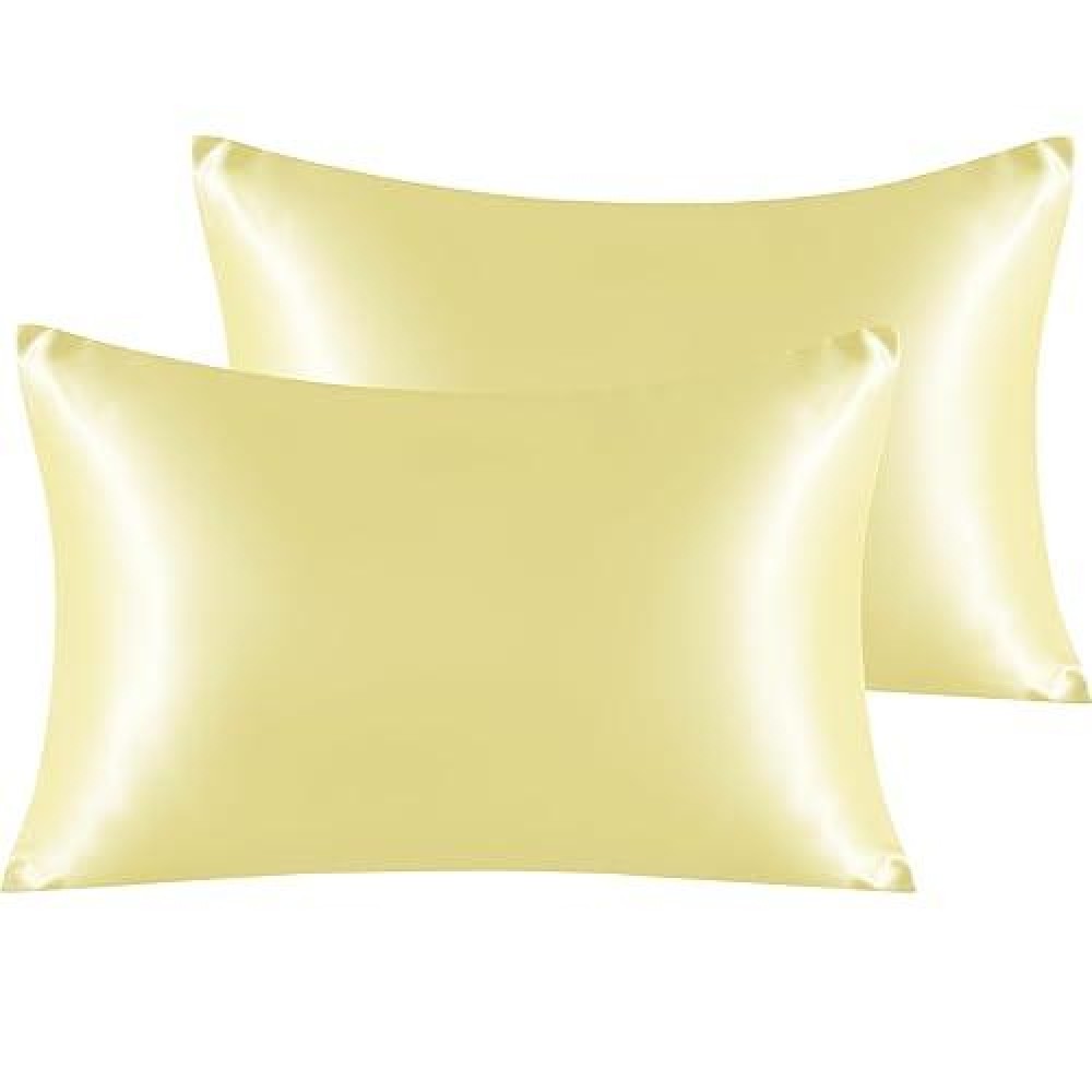 Ntbay 2 Pack Satin Queen Pillowcases For Hair And Skin Luxurious And Silky Pillow Cases With Envelope Closure 20X30 Inches Li