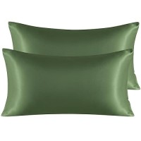 Ntbay 2 Pack Satin King Pillowcases For Hair And Skin Luxurious And Silky Pillow Cases With Envelope Closure 20X40 Inches Oli