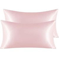 Ntbay 2 Pack Satin King Pillowcases For Hair And Skin Luxurious And Silky Pillow Cases With Envelope Closure 20X40 Inches Lig