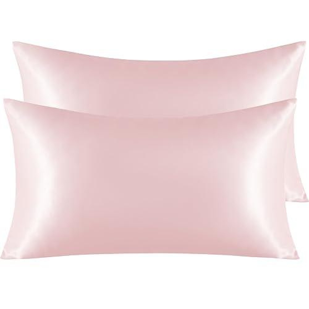 Ntbay 2 Pack Satin King Pillowcases For Hair And Skin Luxurious And Silky Pillow Cases With Envelope Closure 20X36 Inches Lig