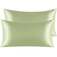 Ntbay 2 Pack Satin King Pillowcases For Hair And Skin Luxurious And Silky Pillow Cases With Envelope Closure 20X40 Inches Sag