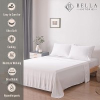 Bella Coterie Luxury Full Size Sheet Set Organically Grown Viscose Made From Bamboo Ultra Soft Cooling For Hot Sleepers