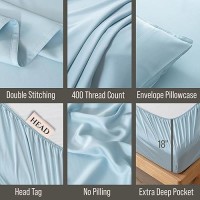 Bella Coterie Luxury Full Size Sheet Set Organically Grown Viscose Made From Bamboo Ultra Soft Cooling For Hot Sleepers