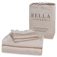 Bella Coterie Luxury Twin Xl Size Sheet Set Organically Grown Viscose Made From Bamboo Ultra Soft Cooling For Hot Sleepe