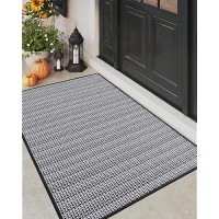 Dexi Door Mat 36X60 Nonslip Rubber Backing Doormats Absorbent Thin Indoor Mats For Entryway Washable Captures Dirt Pati