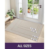 Dexi Door Mat 24X36 Nonslip Rubber Backing Doormats Absorbent Thin Indoor Mats For Entryway Washable Captures Dirt Pati