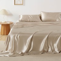 Bedsure Satin Sheets Full Sheet Set 4 Pcs Full Bed Sheets Similar To Silk Sheets Bed Sheets Full Size For Hair And Skin Gi