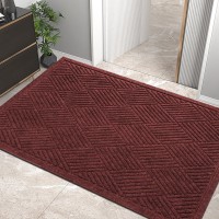 Hiyard Sturdy Front Door Mat Absorbent Muddy Dirt Resist Welcome Door Mats Outdoor Indoor Stain And Fade Resistant Nonslip R