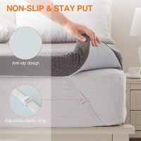 4 Inch King Size Mattress Topper Gel Memory Foam Mattress Pad Cover For Pressure Relief Bed Topper With Removable Cover Soft