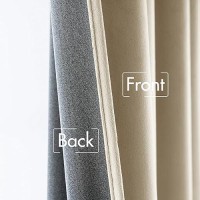 Miulee Velvet Curtains Beige Elegant Grommet Curtains Thermal Insulated Soundproof Room Darkening Black Out Curtainsdrapes For