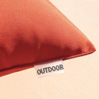 Miulee Pack Of 2 Decorative Outdoor Waterproof Pillow Covers Square Garden Cushion Sham Throw Pillowcase Shell For Fall Patio Te