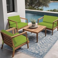 Idee-Home Deep Seat Patio Cushions 26.5 X 26.5 Outdoor Cushions  Waterproof Fade Resistant Patio Furniture Cushions With Removable Cover  Hampton Bay Cushions For Sofa Couch Chair  With Back Cushion