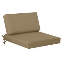 Idee-Home Deep Seat Patio Cushions 26.5 X 26.5 Outdoor Cushions  Waterproof Fade Resistant Patio Furniture Cushions With Removable Cover  Hampton Bay Cushions For Sofa Couch Chair  With Back Cushion