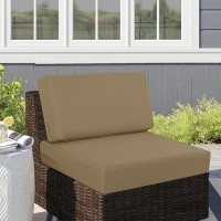 Idee-Home Deep Seat Patio Cushions 26.5 X 26.5 Outdoor Cushions  Waterproof Fade Resistant Patio Furniture Cushions With Removable Cover  Hampton Bay Cushions For Sofa Couch Chair  With Back Cushion