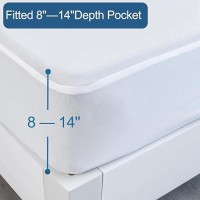 Springspirit Queen Mattress Protector Queen Size Mattress Cover Protector Waterproof With Deep Pocket Up To 14 Queen Size Bed