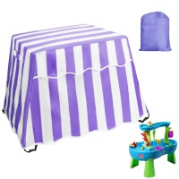 Kids Water Table Cover, Okyuk Water Table Cover Fit Step2 Rain Showers Splash Pond Water Table, Outdoor Patio Waterproof Dust Proof Anti-Uv Cover Accessories For Toddlers 1-3 (Cover Only) (Purple)
