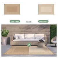 Genimo Outdoor Rug 5 X 8 Waterproof For Patios Clearance Reversible Outdoor Plastic Straw Rug Carpet Camping Mats For Outdoo