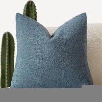 Foindtower Decorative Textured Boucle Throw Pillow Covers Accent Solid Pillow Cases Neutral Soft Cozy Couch Cushion Case For Cha