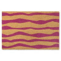 Town Country Terra Ravine Abstract Mountain Door Mat Natural Coir Heavyweight Nonslip Entryway Mat Purple 18X30