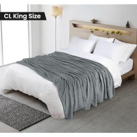 Utopia Bedding Fleece Blanket California King Size Cool Grey 250Gsm 102X96 Inches Luxury Soft Bed Blanket Bulk Pack Of 9