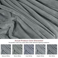 Utopia Bedding Fleece Blanket California King Size Cool Grey 250Gsm 102X96 Inches Luxury Soft Bed Blanket Bulk Pack Of 9