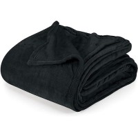 Utopia Bedding Fleece Blanket Queen Size Black 250Gsm 90X90 Inches Luxury Soft Bed Blanket Bulk Pack Of 9