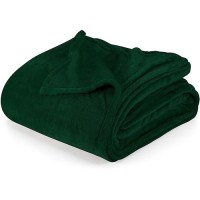 Utopia Bedding Fleece Blanket Queen Size Forest Green 250Gsm 90X90 Inches Luxury Soft Bed Blanket Bulk Pack Of 9