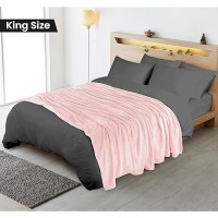 Utopia Bedding Fleece Blanket King Size Pink 250Gsm 90X102 Inches Luxury Soft Bed Blanket Bulk Pack Of 9