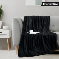 Utopia Bedding Fleece Blanket Throw Size Black 250Gsm 50X60 Inches Luxury Soft Bed Blanket Bulk Pack Of 16