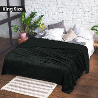 Utopia Bedding Sherpa Bed Blanket King Size Black 480Gsm 90X102 Inches Soft Reversible Blanket Bulk Pack Of 6