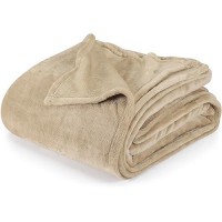 Utopia Bedding Fleece Blanket King Size Camel 250Gsm 90X102 Inches Luxury Soft Bed Blanket Bulk Pack Of 9