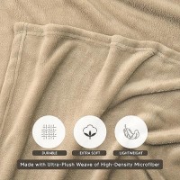 Utopia Bedding Fleece Blanket King Size Camel 250Gsm 90X102 Inches Luxury Soft Bed Blanket Bulk Pack Of 9