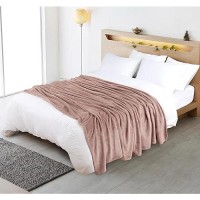 Utopia Bedding Fleece Blanket Queen Size Rose Pink 250Gsm 90X90 Inches Luxury Soft Bed Blanket Bulk Pack Of 9