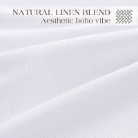 White Pinch Pleated Semi Sheer Curtains 102 Inches Long For Bedroom Living Room Modern Farmhouse Neutral Decor Back Tab Privacy