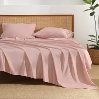 Andency Blush Sheets Full Set 4 Pieces Super Soft Sheets For Full Size Bed Microfiber Full Sheet Set Deep Pocket Up To 16