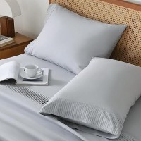 Andency Light Grey Sheets Full Set 4 Pieces Super Soft Sheets For Full Size Bed Microfiber Full Sheet Set Deep Pocket Up To 1