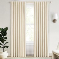 Qjmydeco Light Beige Living Room Curtains Ideas Modern Black Out Curtains For Bedroom Windows Treatments 84 Heat Cold Blocking