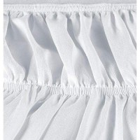 Utopia Bedding Queen Elastic Bed Ruffle 20 Pack Easy Wrap Around Ruffle Microfiber Bed Skirt With Adjustable Elastic Belt