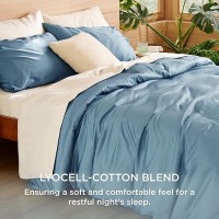 Bedsure Cotton Duvet Cover King Soft And Breathable Eucalyptus Lyocell Cotton Hybrid Comforter Cover Set For Hot Sleeper Hyp