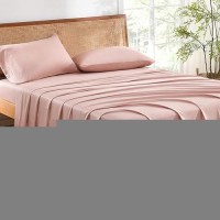 Andency Blush California King Sheet Sets 100 Viscose Derived From Bamboo Cooling Sheet Set Deep Pocket Up To 16 Silky Sof