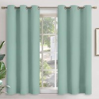 Youngstex Short Blackout Curtains 40 Inches Length For Bedroom Window Thermal Insulated With Grommet Room Darkening Drapes For