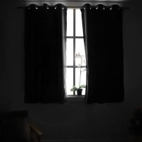 Youngstex Short Blackout Curtains 40 Inches Length For Bedroom Window Thermal Insulated With Grommet Room Darkening Drapes For