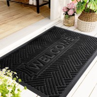 Mibao Door Mat Indoor Outdoor Waterproof Allseason Allweather Doormat Extra Durable Welcome Mat For Home Enrtance Super Ab