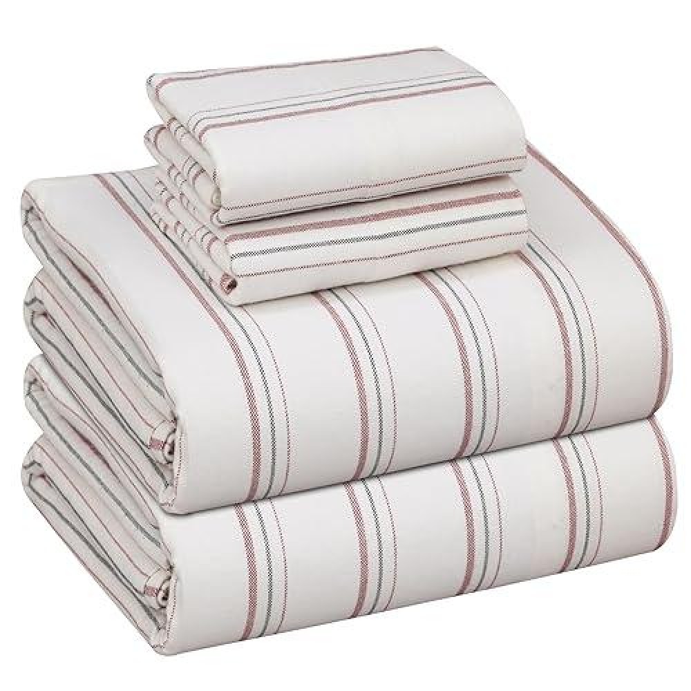 Ruvanti Flannel Sheets King Size 100 Cotton Brushed King Size Sheets Set Deep Pockets 16 Inches Bed Sheets All Seasons Br