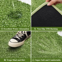 Vaukki Indoor Doormat Entryway Door Mat Non Slip Absorbent Mud Trapper Mats Lowprofile Inside Floor Mats Soft Washable Small