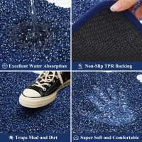 Vaukki Indoor Doormat Entryway Door Mat Non Slip Absorbent Mud Trapper Mats Lowprofile Inside Floor Mats Soft Washable Small