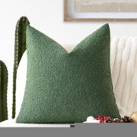 Foindtower Decorative Textured Boucle Throw Pillow Covers Accent Solid Pillow Cases Neutral Soft Cozy Couch Cushion Case For Cha